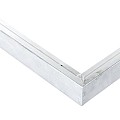 Aluminium daktrimset recht t.b.v. plat dak, maximale dakmaat 400 x 400cm.