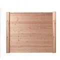 Douglas geschaafde afdekregel met sponning 4,5 x 7,0 x 400 cm blank.