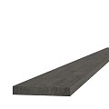 Midden-europees vuren steigerplank 2,9 x 19 x 500 cm, donkergrijs geïmpregneerd.