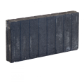 Palissadeband Zwart 8x50x50cm recht