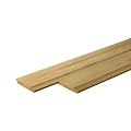 Scandinavisch vuren geschaafde plank 1,8 x 14,5 x 180 cm, groen geïmpregneerd.