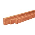 Douglas geschaafde regel 4,5 x 9,5 x 400 cm, groen geïmpregneerd.