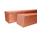 Douglas fijnbezaagde paal 12 x 12 x 500 cm, onbehandeld.