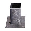 Vloerpaalhouder verzinkt 9 x 9 cm.
