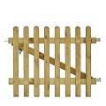 Excellent poort inclusief klinkset, 100 x 80 cm, groen geïmpregneerd.