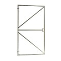 Verstelbaar stalen poortframe met slotkast-uitsparing, 180 x 100 cm, vuurverzinkt.