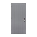Hardhouten enkele dichte deur Prestige, linksdraaiend, 109 x 221 cm, grijs gegrond.