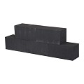 Patioblok strak 60x15x15 cm Noors wit