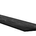 Douglas Zweeds rabat 1 zijde geschaafd. 1 zijde fijnbezaagd 1.1-2.7x19.5x400 cm zwart gedompeld