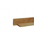 Douglas Zweeds rabat 1,1-2,7x19,5 cm, één zijde geschaafd, één zijde ruw, groen geïmpregneerd