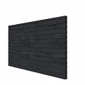 Douglas wandpakket t.b.v. dubbelzijdige wand Comfort/DHZ 278,5x224 cm, zwart geïmpregneerd.