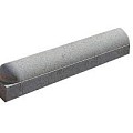 Stootband 1 zijde rond 20x18x100 voet 8cm grijs