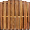 Bangkirai 15-planks Jumboscherm verticaal getoogd 180x180cm (eigen productie)