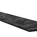 Vuren Zweeds rabat 1 zijde geschaafd, 1 zijde fijnbezaagd, 1,1-2,7x19,5cm zwart gespoten