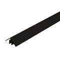 WEO alu Klikprofiel 50x50mm L-300cm Ebony black  RAL9005