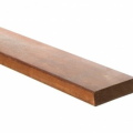 Bangkirai 28x95x4600mm  4 zijdig geschaafd met ronde kanten