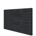 Douglas wandpakket t.b.v. dubbelzijdige wand kapschuur Comfort 278,5x162 cm, zwart geïmpregneerd.
