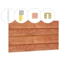 Zweeds rabat douglas enkelzijdige wand B. t.b.v. enkele deur. 228.5x224 cm onbehandeld