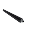 Newtechwood aluminium frameset t.b.v. triple schermplanken, zwart.