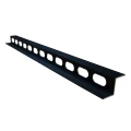 Aluminium s-profiel ventilatielat t.b.v. wandbekleding, 2,5x6x300 cm, zwart (ral 9005).