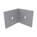 Cobra hoekbeslag 28x35x35 mm voor 30x50mm alu per 20 Stuks in set, incl schroef torx 4x20 (1032)