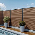WPC fence board Modern Teak 21x160mm (wb 150mm) L-178cm
