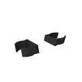 Boston plastic rhombus wedges 15º-10mm RAL9005 22st Links + 22st rechts