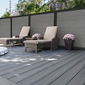 WPC Premium fence board Dark Grey 21x310mm (wb 300mm) L-178cm