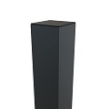 Boston Alu poortpaal 90x90mm hol L-275cm dikte 4 mm RAL7016