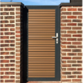 Boston maatwerk Enkele poort groot max (B) 200cm (H) 200cm incl insteekslot