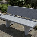 Granieten Bank Basic met Rugleuning