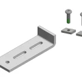 Tegelstop inclusief 2 bouten + 2 moeren, 10 st./doos