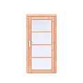 Douglas Volglas enkele deur Prestige 108x209 cm, rechtsdraaiend, scharnieren, RVS beslag, onbehandeld.