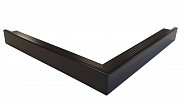 Aluminium buitenhoek daktrim 45x45 mm - 40 cm, zwart RAL 9005