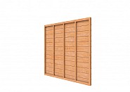 Douglas wandpakket t.b.v. enkelzijdige wand Comfort/DHZ 246,5x224 cm, kleurloos geïmpregneerd.