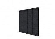 Douglas wandpakket t.b.v. enkelzijdige wand Comfort/DHZ 246,5x224 cm, zwart geïmpregneerd.