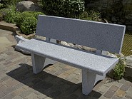 Granieten Bank Basic met Rugleuning