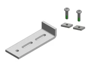 Tegelstop inclusief 2 bouten + 2 moeren, 10 st./doos