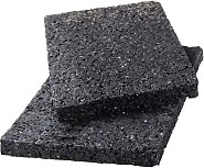 Rubberen onderlegger 90x90mm dikte 8mm 24 stuks per set