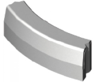 Trottiorband 18/20x25x100 grijs vis K