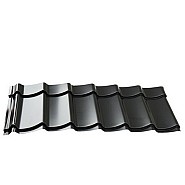Dakpanplaten t.b.v. Douglasvision kapschuur Comfort 405 x 320 cm, (16 M2), zwart.