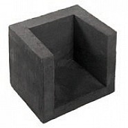 U-Hoeksteen Zwart 40x50x40cm
