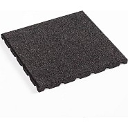 Zwarte rubbertegels 100x100 cm