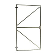 Verstelbaar stalen poortframe met slotkast-uitsparing, 180 x 100 cm, vuurverzinkt.