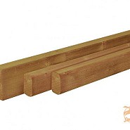 Douglas geschaafde regel 4,5 x 4,5 x 300 cm, groen geïmpregneerd.