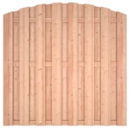 Douglas blank 15-planks Jumboscherm 180x180cm 16x140mm met tussenlatten 18x70mm Toog horizontaal of verticaal