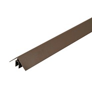 WEO alu Klikprofiel 50x50mm L-300cm Ipé RAL8028