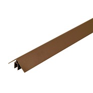 WEO alu Klikprofiel 50x50mm L-300cm Teak RAL8024