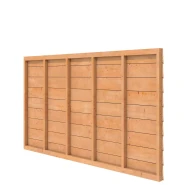 Douglas wandpakket t.b.v. enkelzijdige wand kapschuur Comfort 278,5x162 cm, onbehandeld.