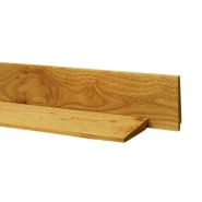 Douglas Zweeds rabat 1,1-2,7x19,5 cm, één zijde geschaafd, één zijde ruw, groen geïmpregneerd